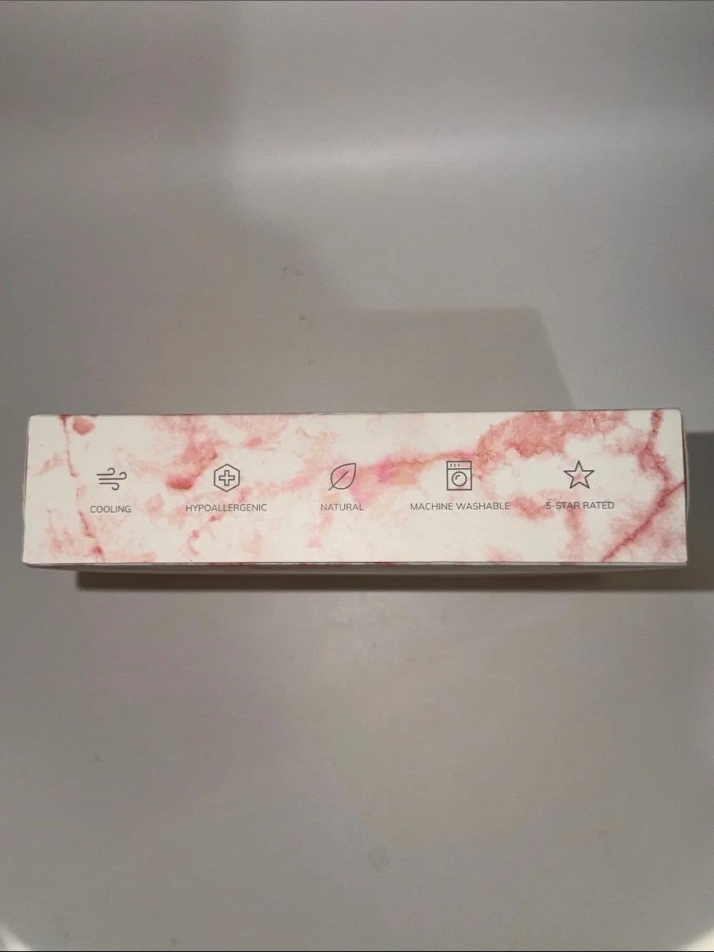 BLISSY 100% MULBERRY SILK SLEEP MASK Rose White Marble w/Pouch NEW/SEALED BOX!